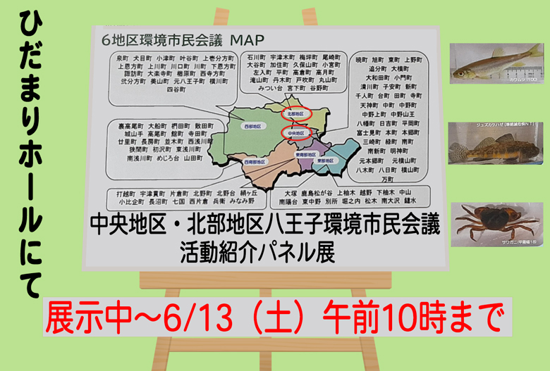 中央地区・北部地区八王子環境市民会議活動紹介パネル展ご案内リンク画像